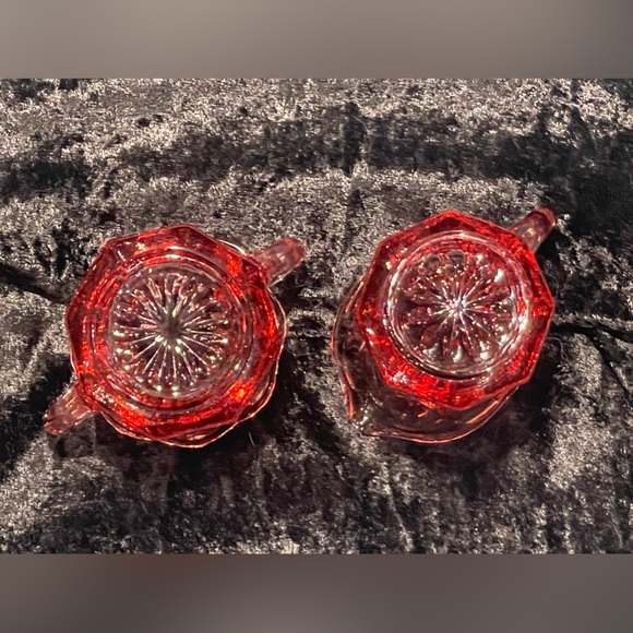 Cream n Sugar glass pink Set - Picture 4 of 4